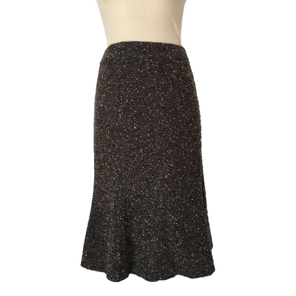 Luisa Spagnoli Skirt Wool in Brown