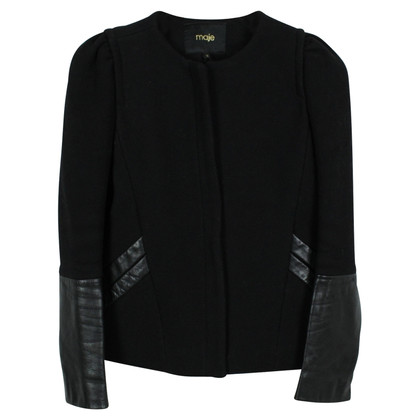 Maje Jacket/Coat Wool in Black