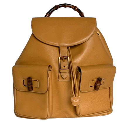 Gucci Backpack Leather in Yellow