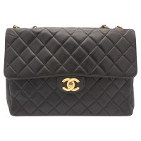 Chanel Classic Flap Bag Leather in Brown
