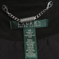 Ralph Lauren Lederen vest in zwart
