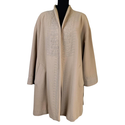 Byblos Giacca/Cappotto in Lana in Beige
