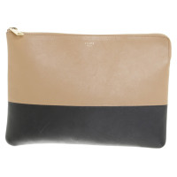 Céline clutch in beige / zwart