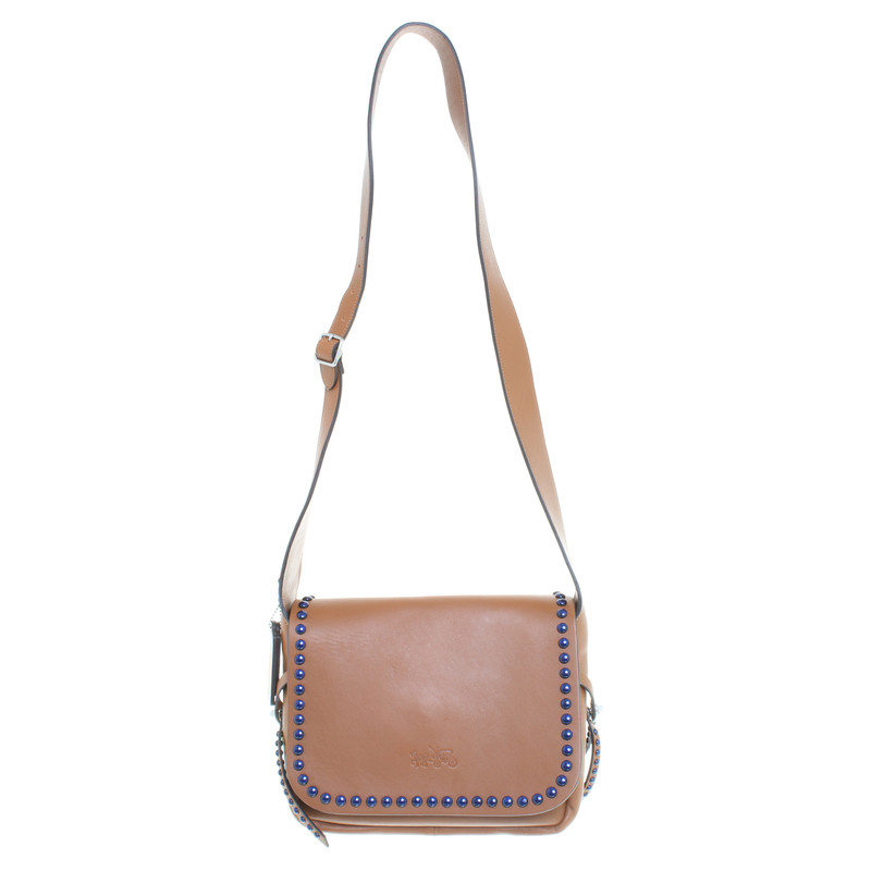 Coach Leather shoulder bag with rivets