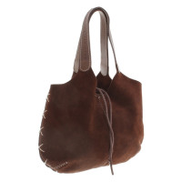 Coccinelle Suede Bag in Brown