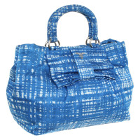 Prada Handbag in blue / white