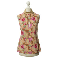 Versace Silk top with floral print