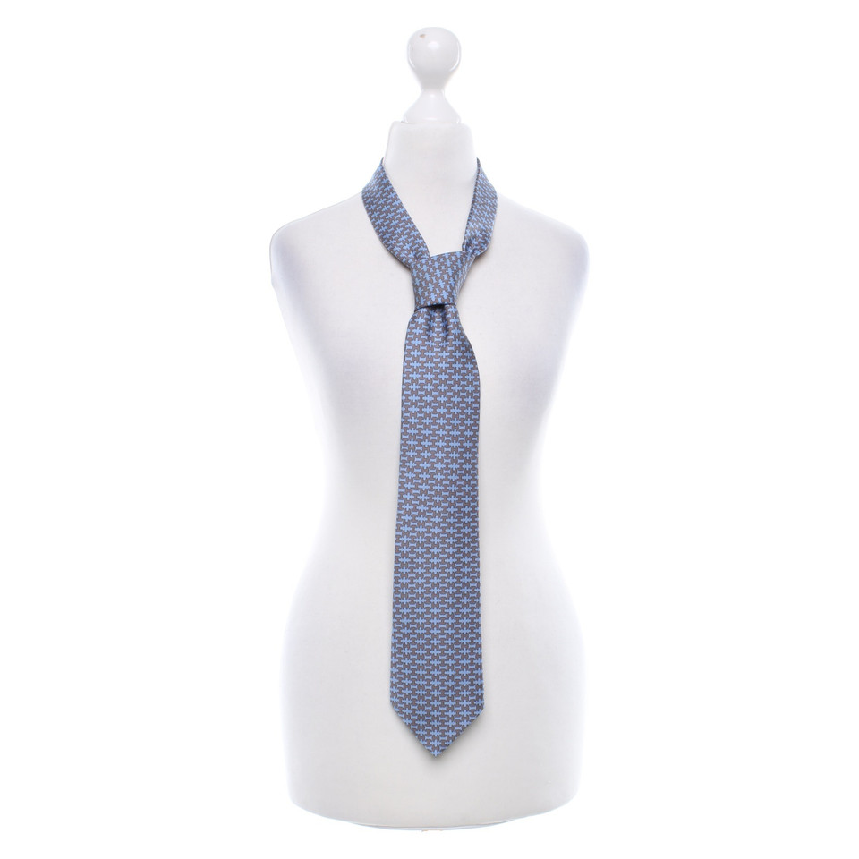 Hermès Tie with H pattern
