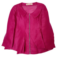 Marni Jacket/Coat Silk in Fuchsia