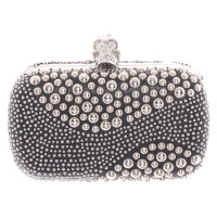 Mcqueen, Alexander Clutch Leer in Zwart