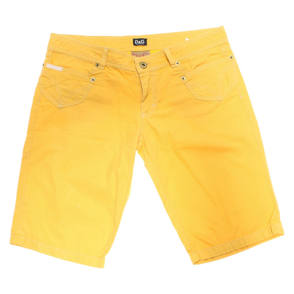 Dolce & Gabbana Shorts Cotton in Yellow
