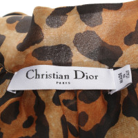 Christian Dior Blouse met animal print