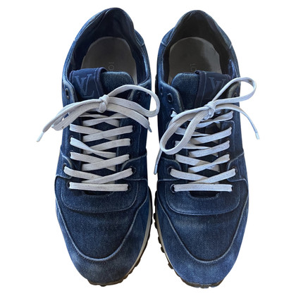 Louis Vuitton Sneakers aus Jeansstoff in Blau