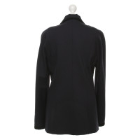 Chanel Uniform Blazer en bleu foncé / noir