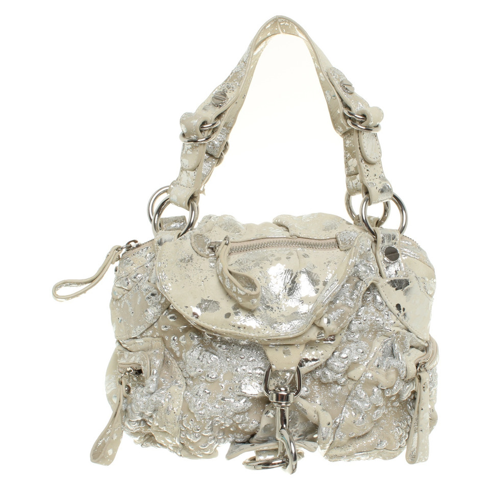 Hugo Boss Handbag in beige / silver