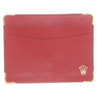 Rolex Bag/Purse Leather in Red