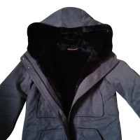 Comptoir Des Cotonniers Jacke/Mantel aus Pelz in Grau