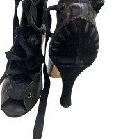 Alberta Ferretti Sandalen aus Leder in Schwarz