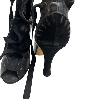 Alberta Ferretti Sandals Leather in Black