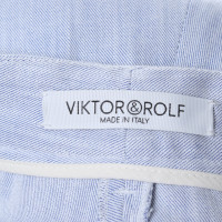 Viktor & Rolf Jeans in wit / lila