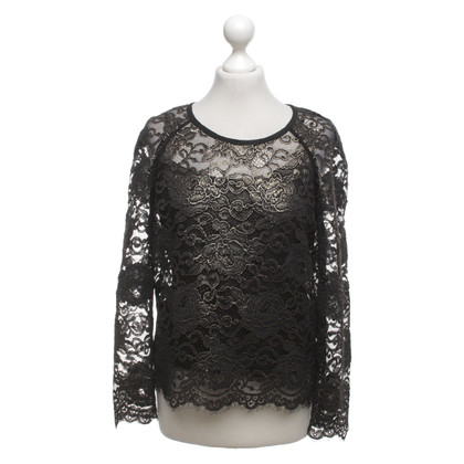 Dkny Lace top in gold / black