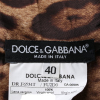 Dolce & Gabbana Robe en Laine en Bleu