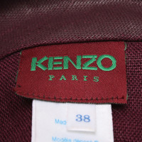 Kenzo Beerenfarbene Bluse aus Leinen