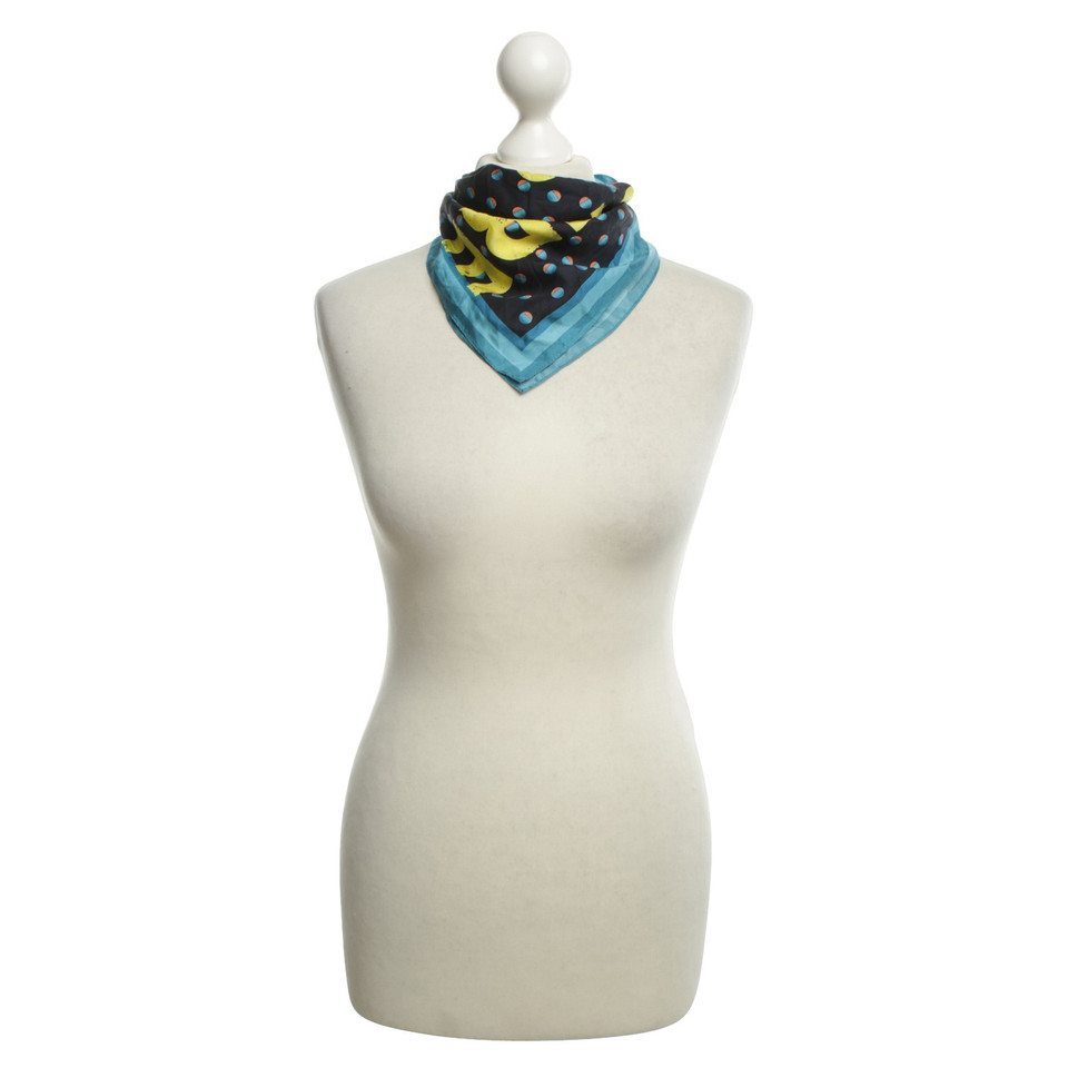 Juicy Couture Zijden sjaal met motief druk