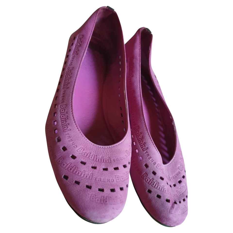 Baldinini Slippers/Ballerina's Leer in Violet