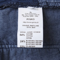 Pinko pantaloni di velluto in blu