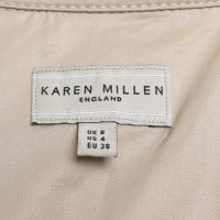 Karen Millen Short-sleeved dress in beige