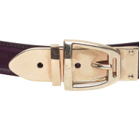 Gucci cintura di vernice in viola