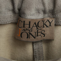 Schacky & Jones Pantalon en cuir gris