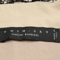 Twin Set Simona Barbieri Silk top with lace