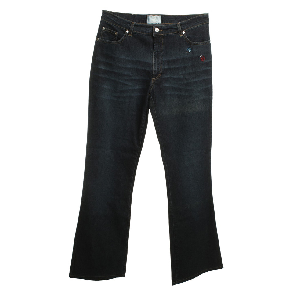 Blumarine Jeans mit Schmuckstein-Applikation