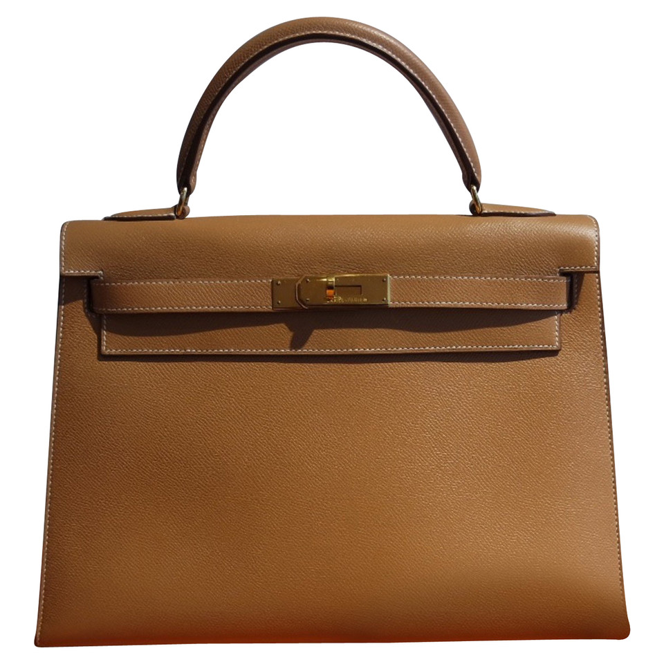 Hermès Kelly Bag 32 Leather in Brown