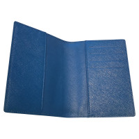 Mcm Portefeuille en cuir bleu