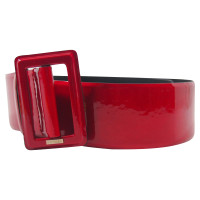 Chanel Cintura in Pelle verniciata in Rosso