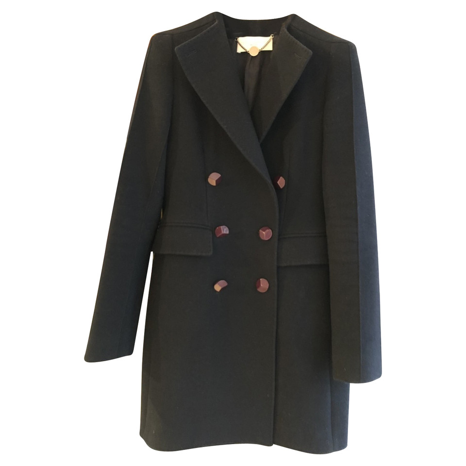 Stella McCartney Manteau Taille Marine 36 manteau d'hiver en laine