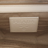 Prada Handtasche in Beige/Weiß