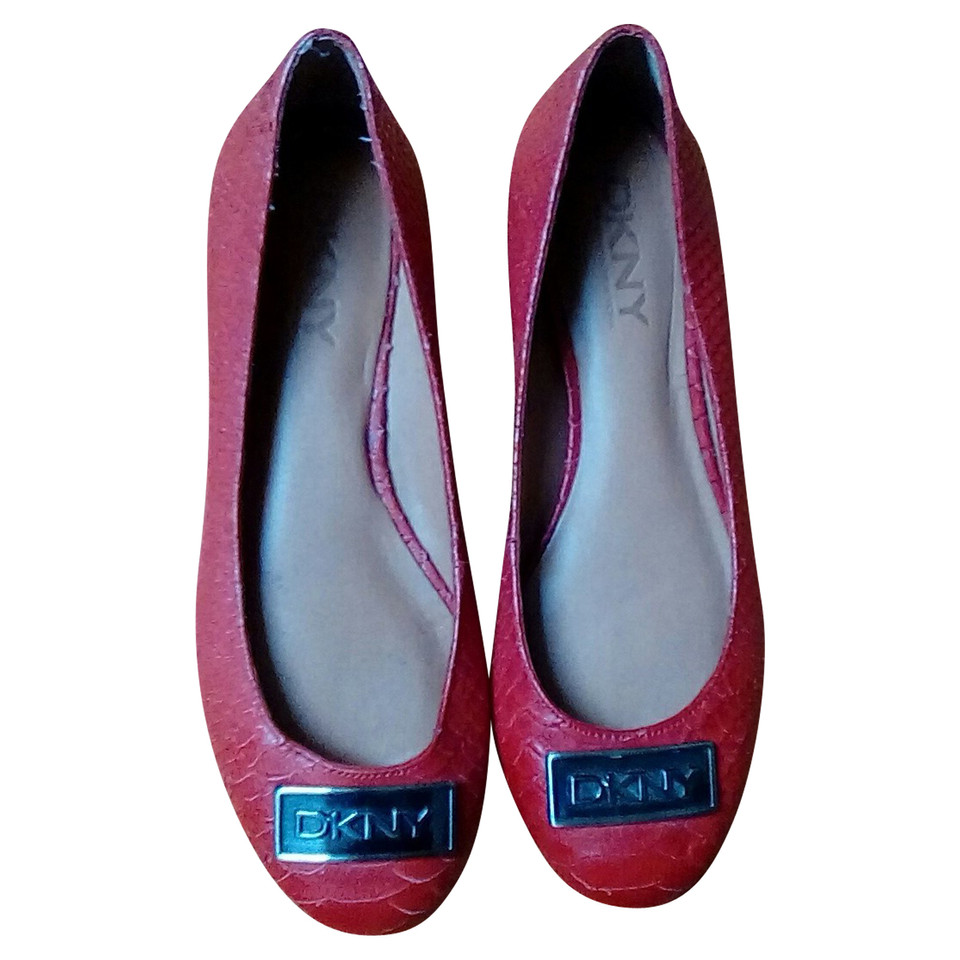 Dkny Slippers/Ballerinas Leather in Red