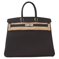 Hermès Birkin Bag 35 Leer in Grijs