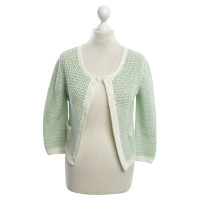 0039 Italy Crochet jacket in mint green