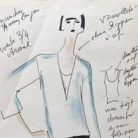 Karl Lagerfeld Mode schets