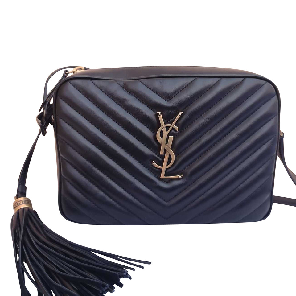 Yves Saint Laurent Borsa a tracolla in Pelle in Nero