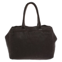 Bottega Veneta Shopper in Pelle in Marrone