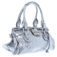 Chloé Handtasche in Silber-Metallic