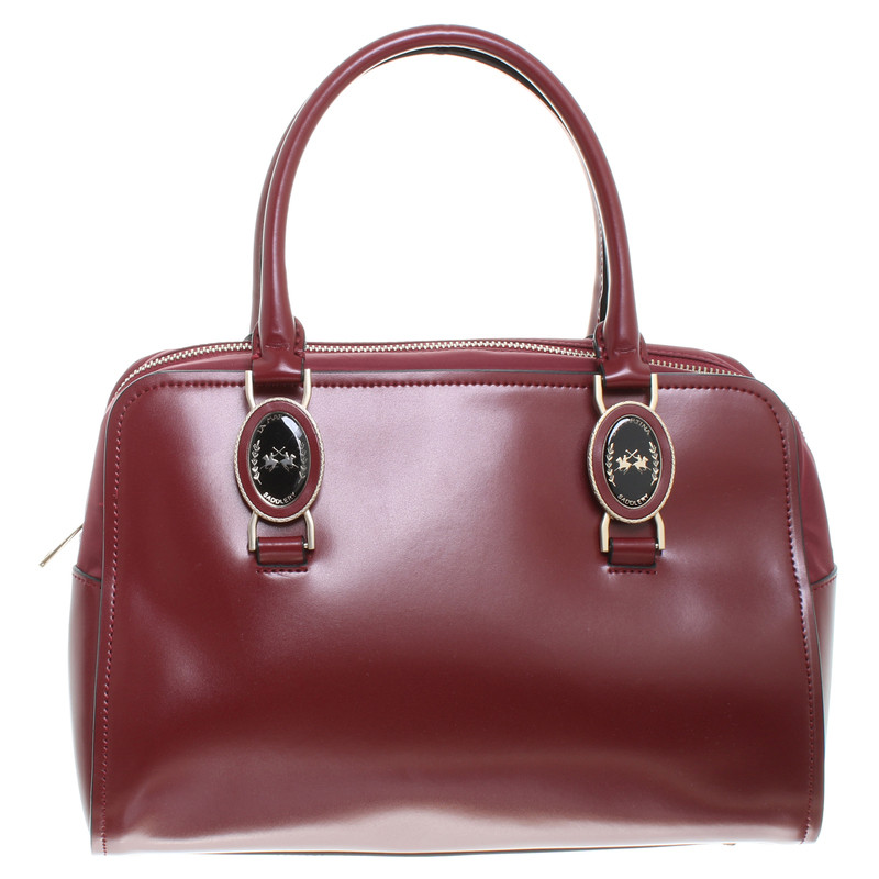 La Martina Leather handbag in red