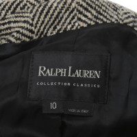 Ralph Lauren Wollen jas met visgraatmotief