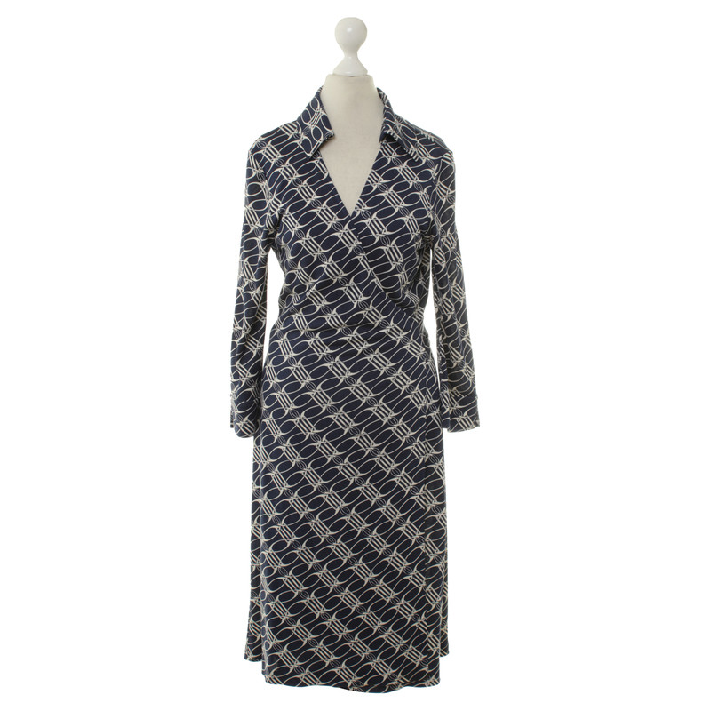 Diane Von Furstenberg Wrap dress with chain-print motif